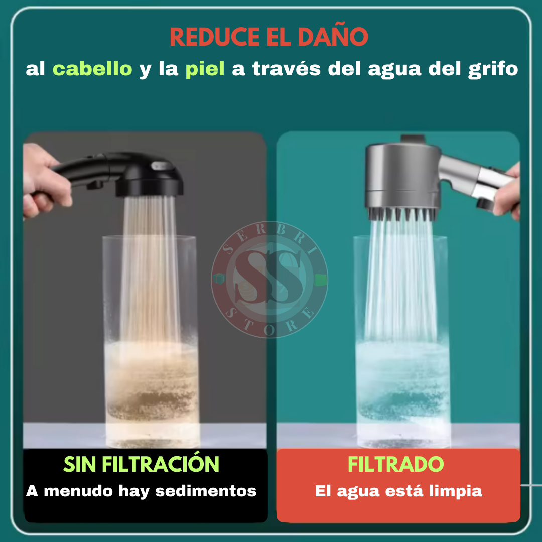 Ducha multifuncional de alta presión HydroLuxe™