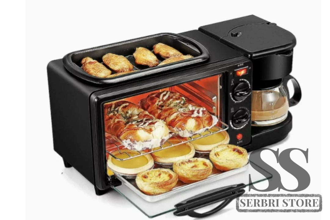 Freidora de aire GO-KMM-103-HXDW 3 en 1 con horno, asador y panel digital.

