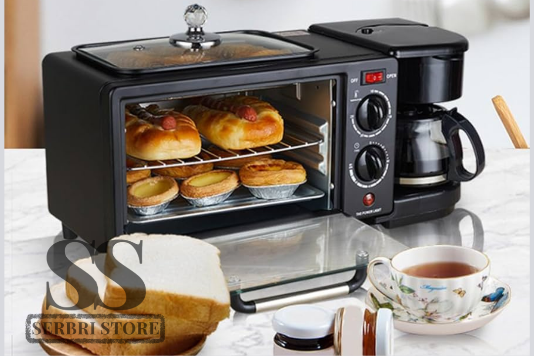 Freidora de aire GO-KMM-103-HXDW 3 en 1 con horno, asador y panel digital.
