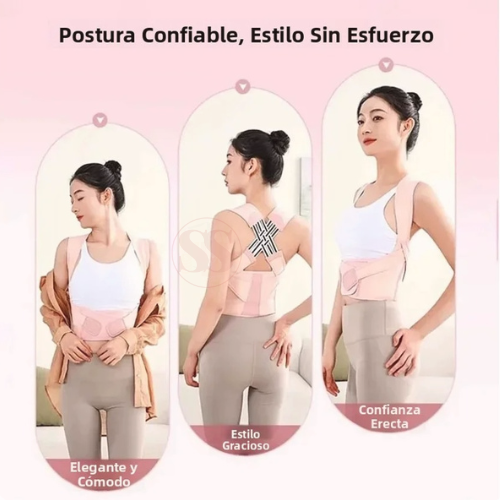 POSTUR FIT™ - Soporte Postural Ajustable - color Rosa