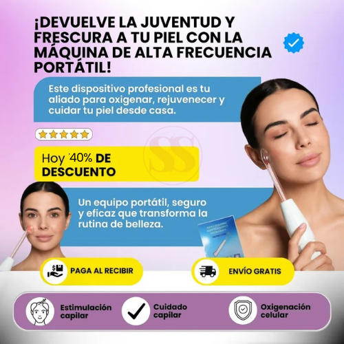 KIT FACIAL HIGH FRECUENCY GLOW PULSE™