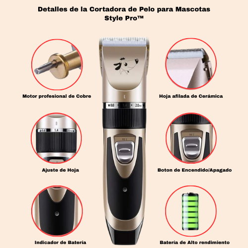 Cortadora de Pelo para Mascotas Style Pro™
