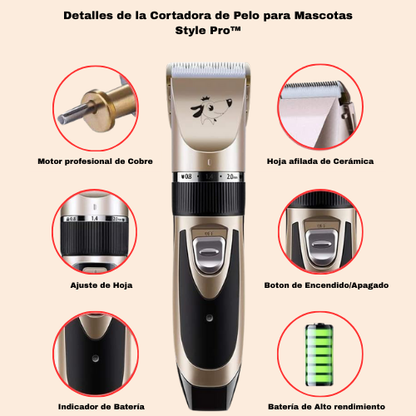 Cortadora de Pelo para Mascotas Style Pro™